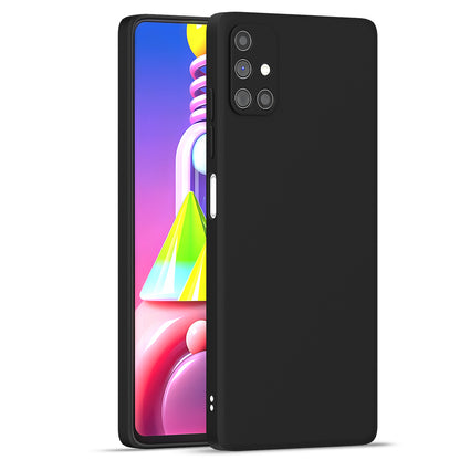 Pikkme Samsung Galaxy M51 Soft Matte Liquid Silicone Back Cover  - Black