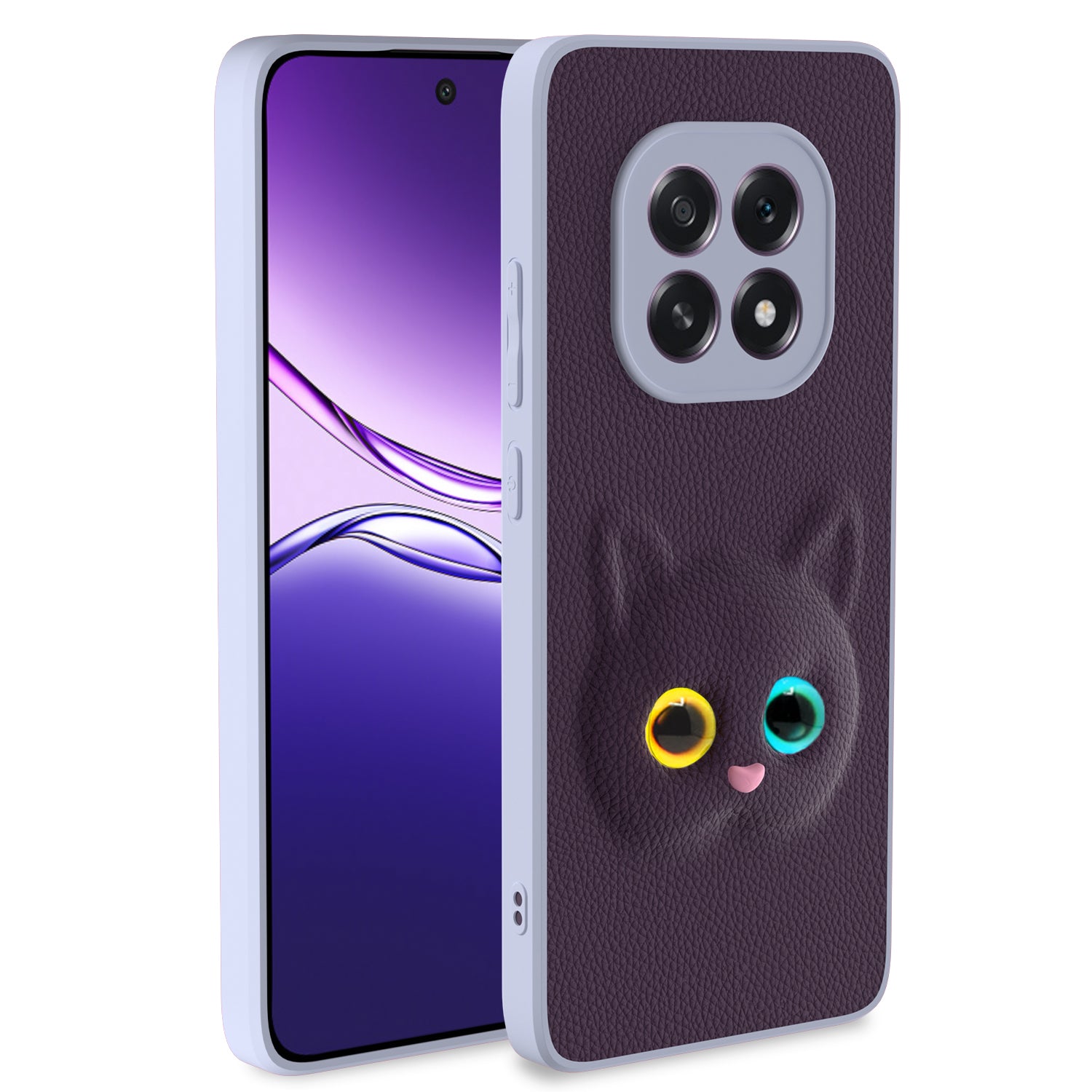 Pikkme Oppo F29 5G Kitty Back Cover (Purple)