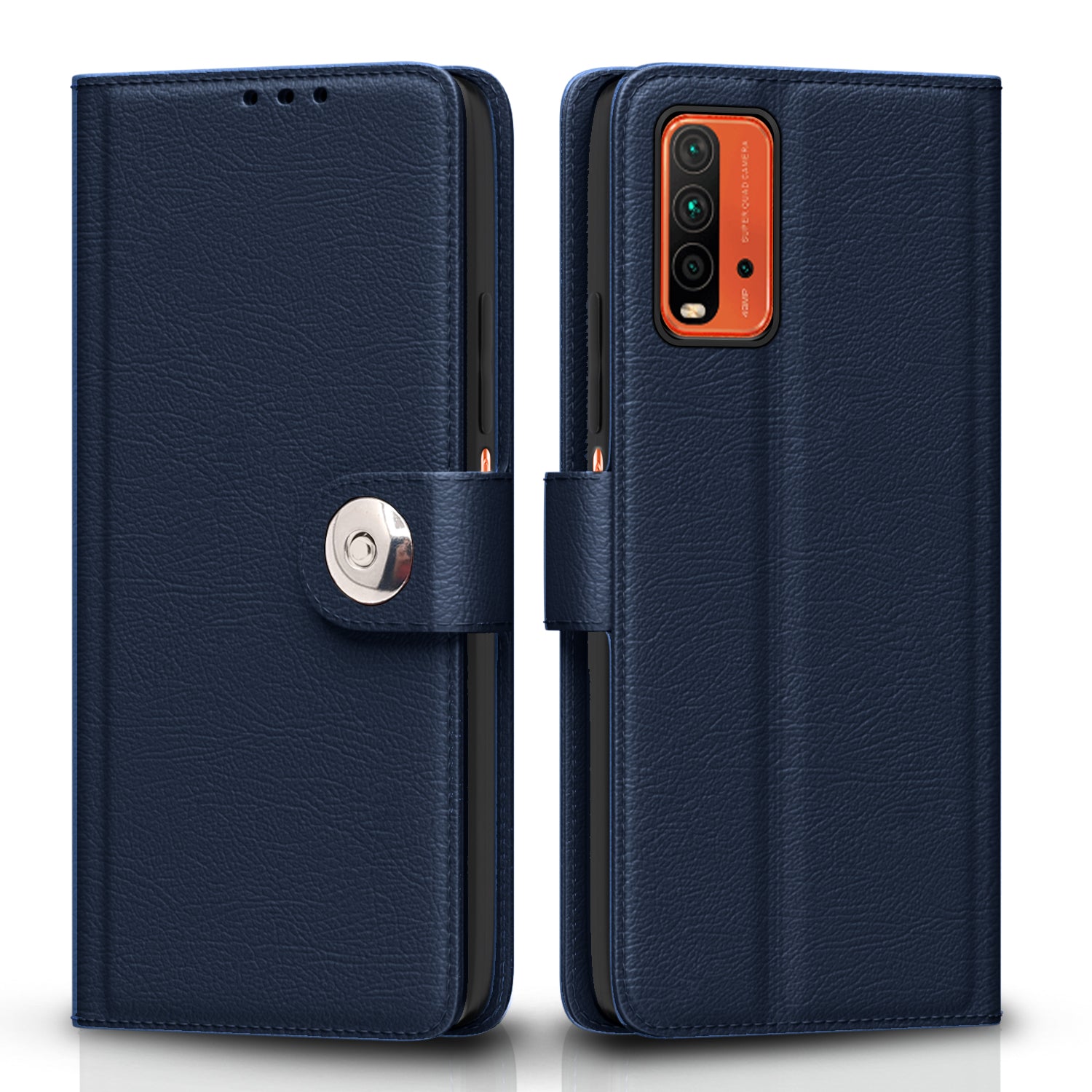  Redmi 9 Power Button Flip Cover -Blue