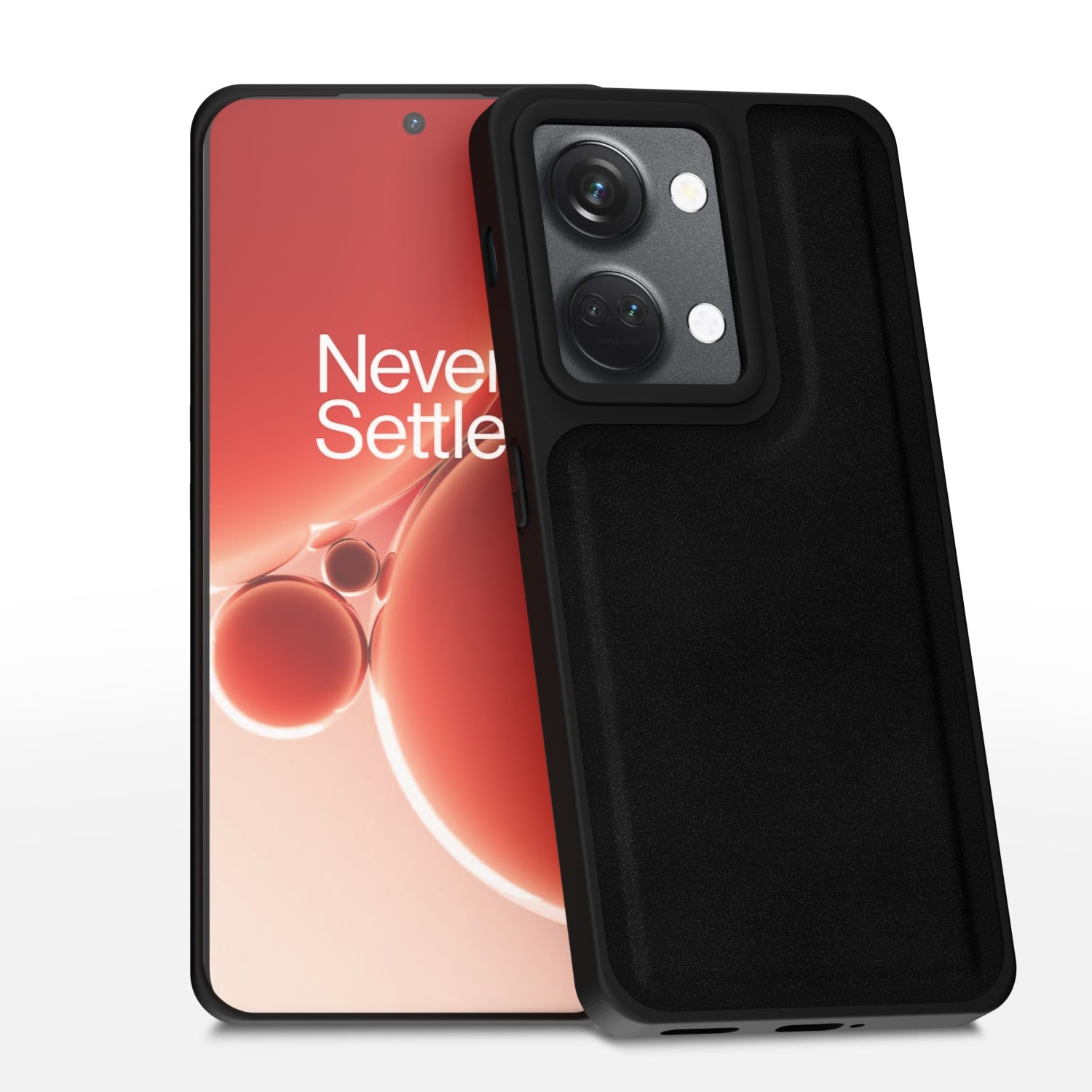 OnePlus Nord 3 5G Premium Leather Back Cover by Pikkme - Black
