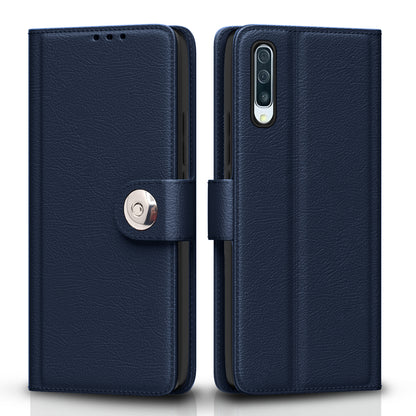  Samsung Galaxy A50 / A30s / A50s Button Flip Cover -Blue