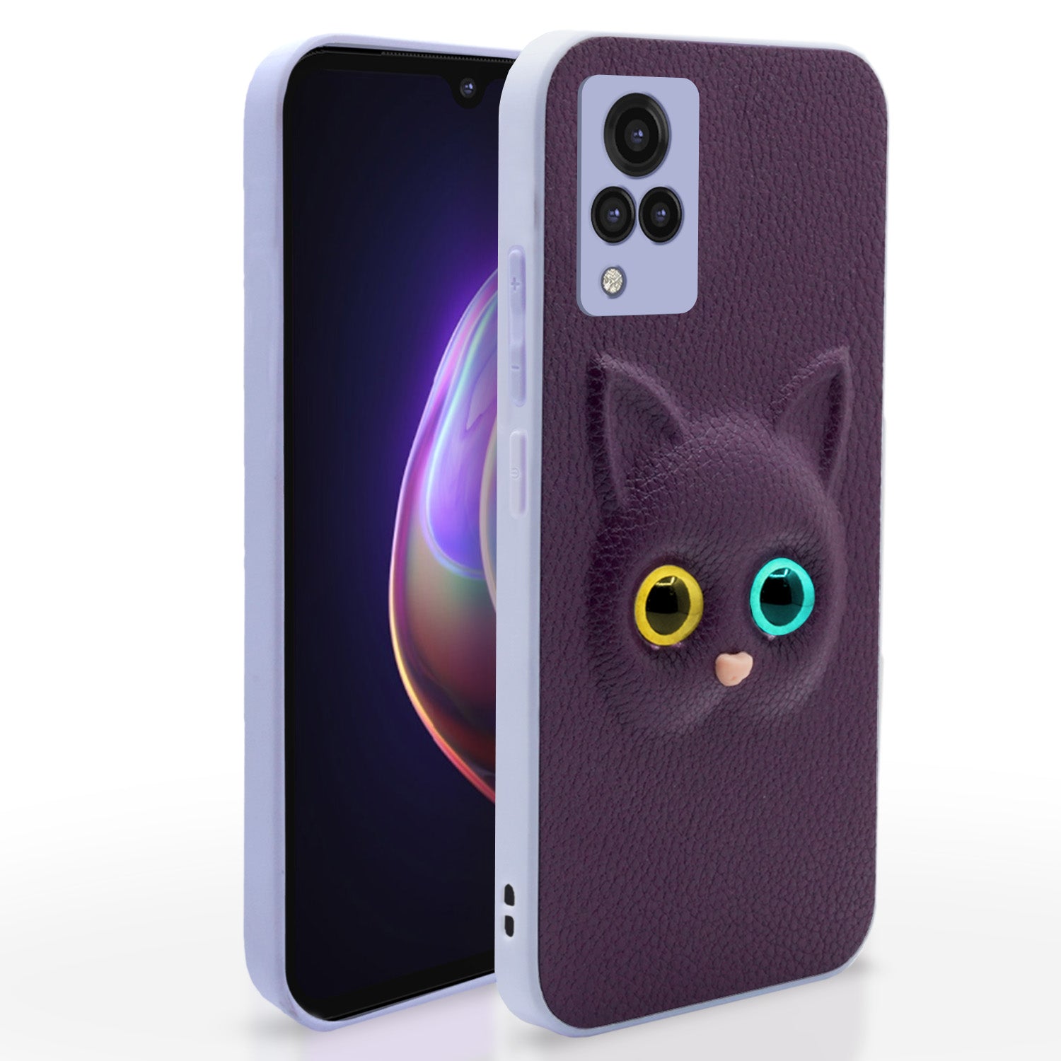  Vivo V21 5G Kitty Back Cover -Purple