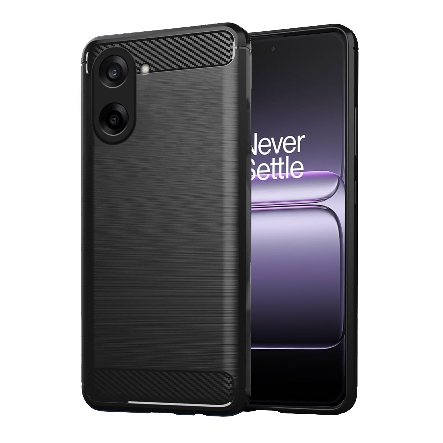 Pikkme OnePlus Nord CE 5 5G  Hybrid Carbon Fiber Back Cover  - Black