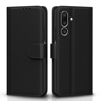 Pikkme Samsung Galaxy M36 5G Vintage Flip Cover (Black)