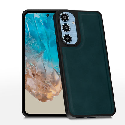 Samsung Galaxy M35 5G Premium Leather Back Cover by Pikkme - Green