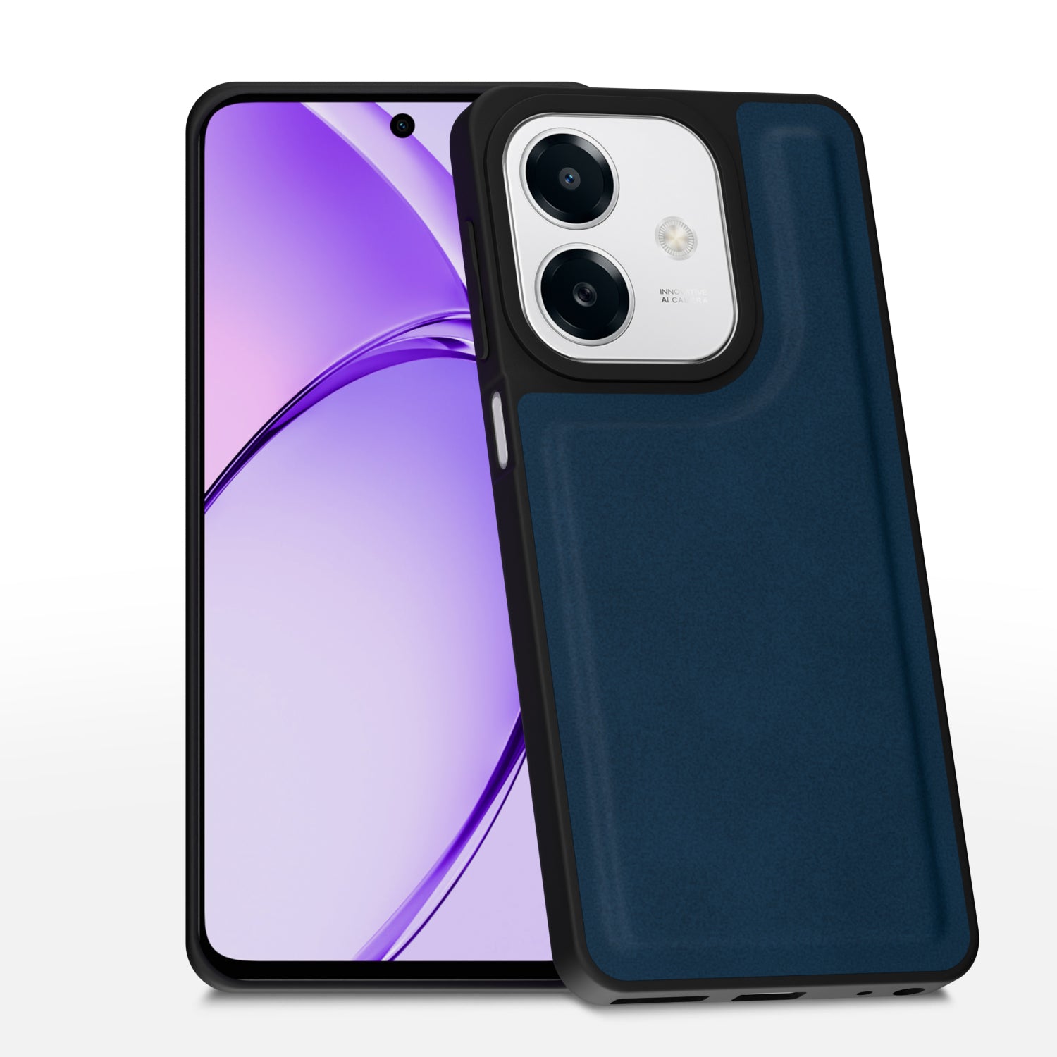 Oppo A3x / A3 / A3x 4G / 5G Premium Leather Back Cover by Pikkme - Blue