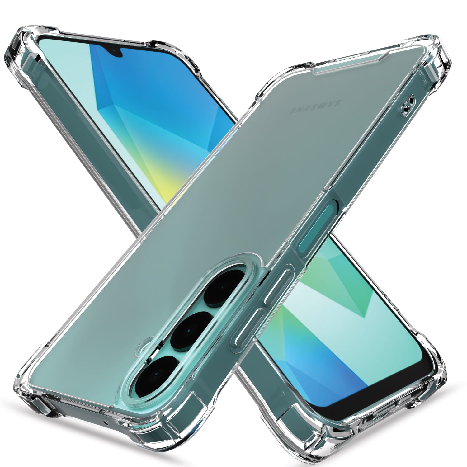 Pikkme Samsung Galaxy A16 5G  PC + TPU Crystal Clear Transparent Back Cover (Transparent)