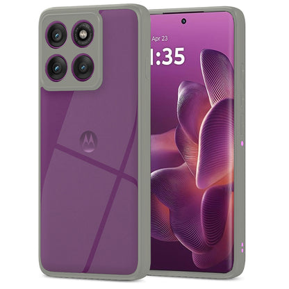 Pikkme Motorola Moto Edge 60 Pro 5G Eagle 2 Shockproof Sleek Hybrid Armor Back Cover (Grey)