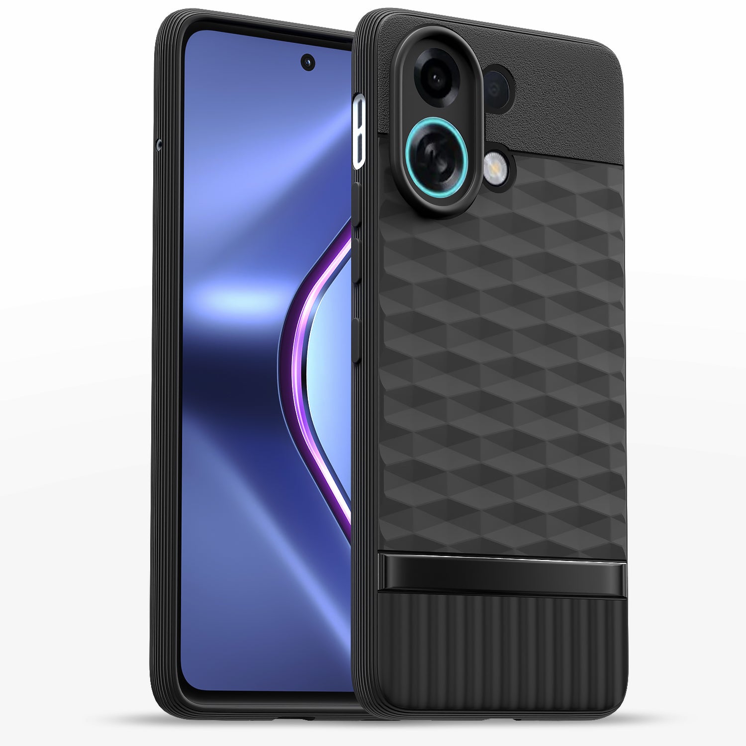 Pikkme Oppo K13 Turbo 5G Shockproof Soft Flexible Gencase Back cover - Black