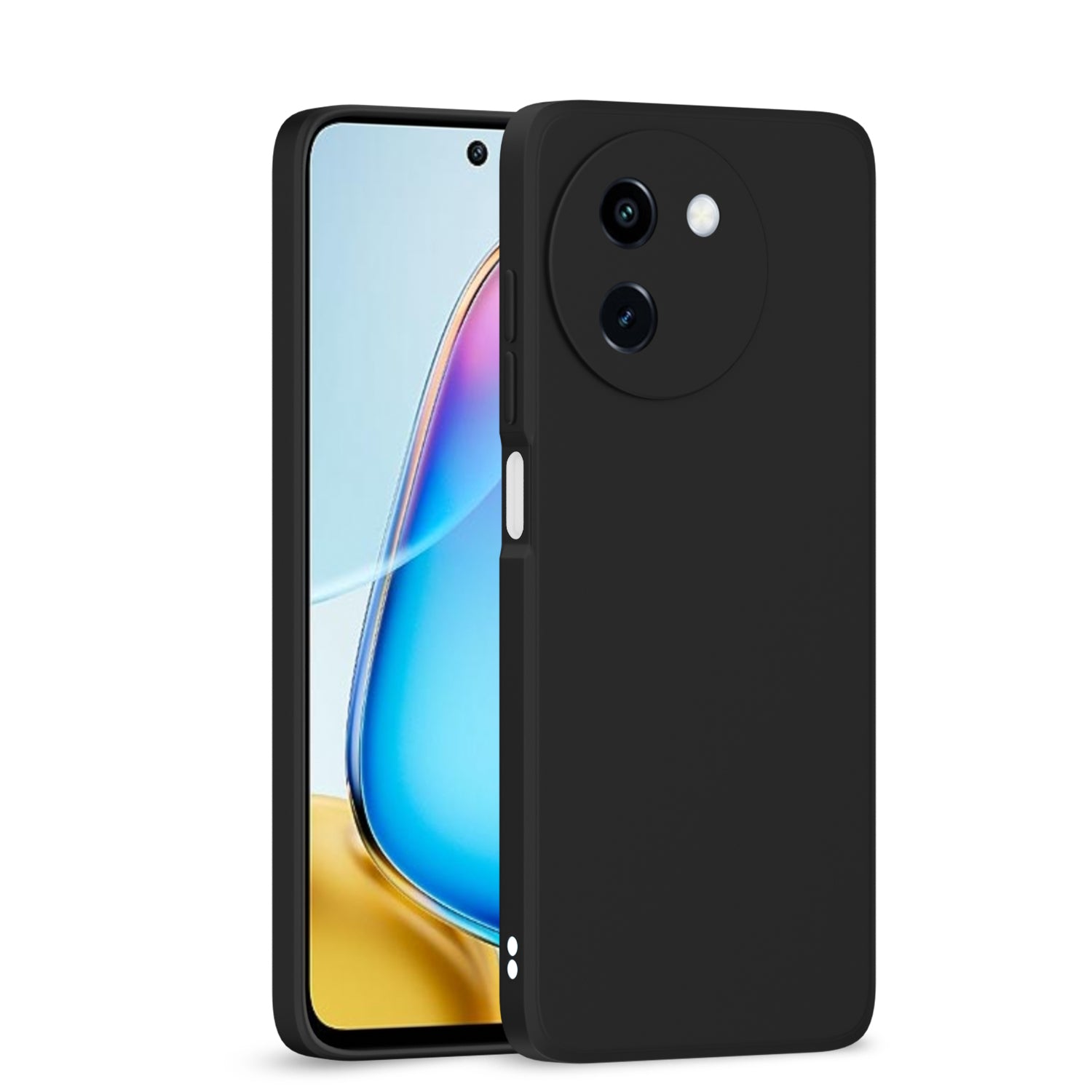  Vivo T3 5G / Vivo Y200e 5G Liquid Silicone Back Cover-Black