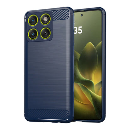 Pikkme Motorola Moto Edge 70 5G Hybrid Carbon Fiber Back Cover  - Blue
