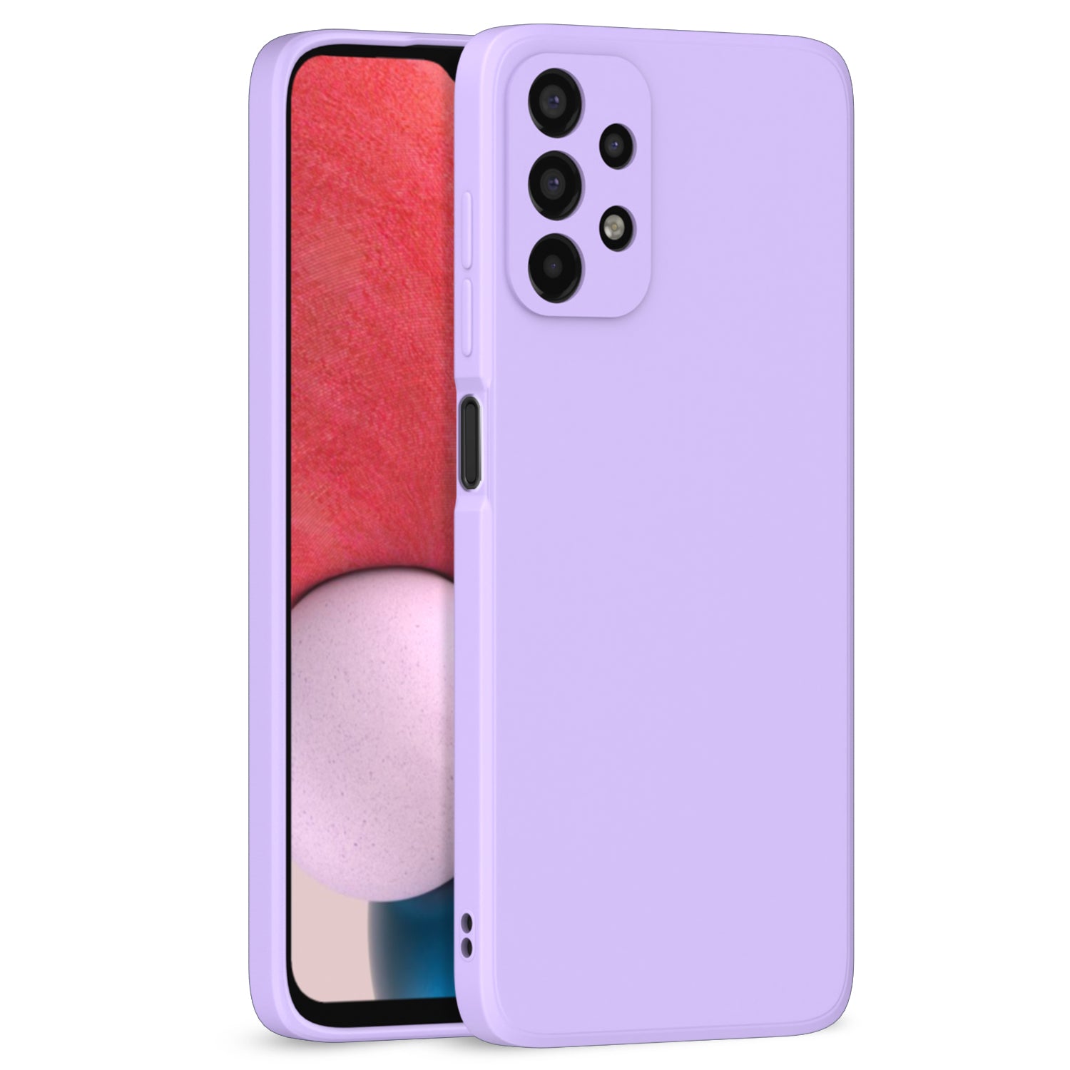  Samsung Galaxy A23 4G / A23 5G Liquid Silicone Back Cover-Purple