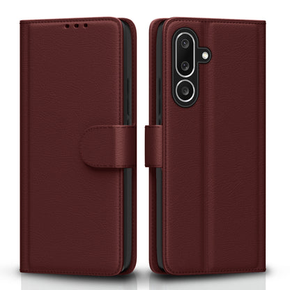 Pikkme Samsung Galaxy M56 5G Vintage Flip Cover (Brown)