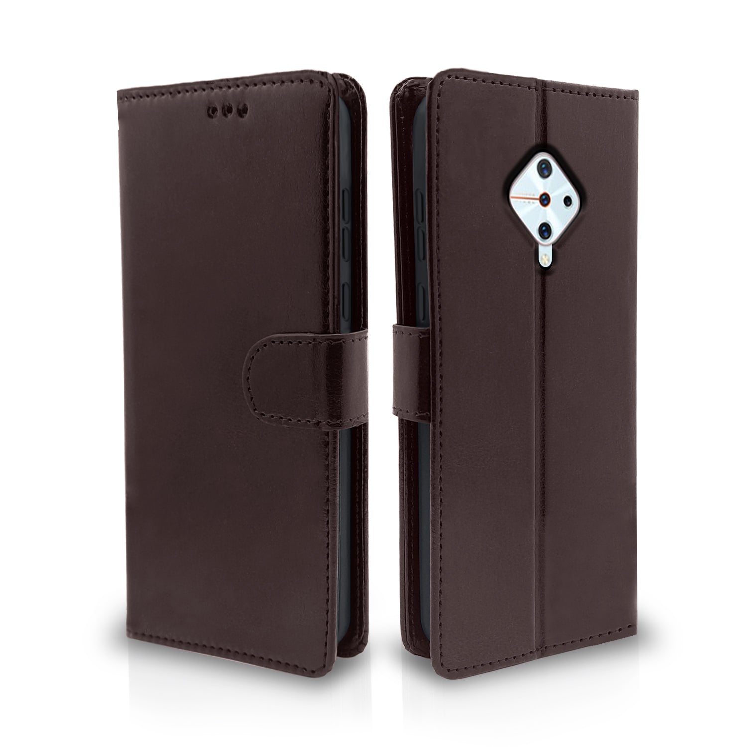    Vivo S1 Pro Coffee Vintage Flip Cover