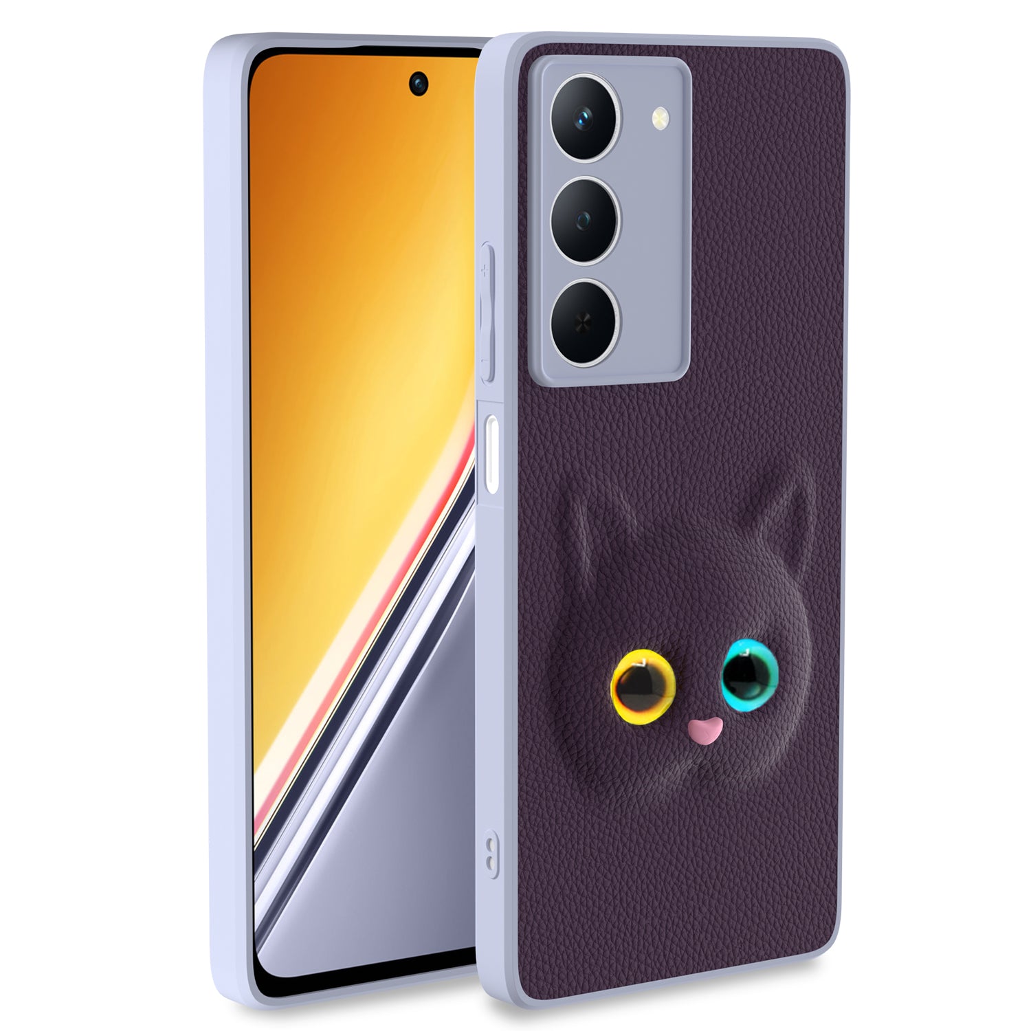 Pikkme Realme Narzo 80x 5G / Realme P3x 5G Kitty Back Cover (Purple)