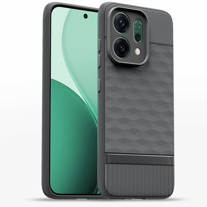 Pikkme Oppo Reno 14 5G Shockproof Soft Flexible Gencase Back cover - Grey