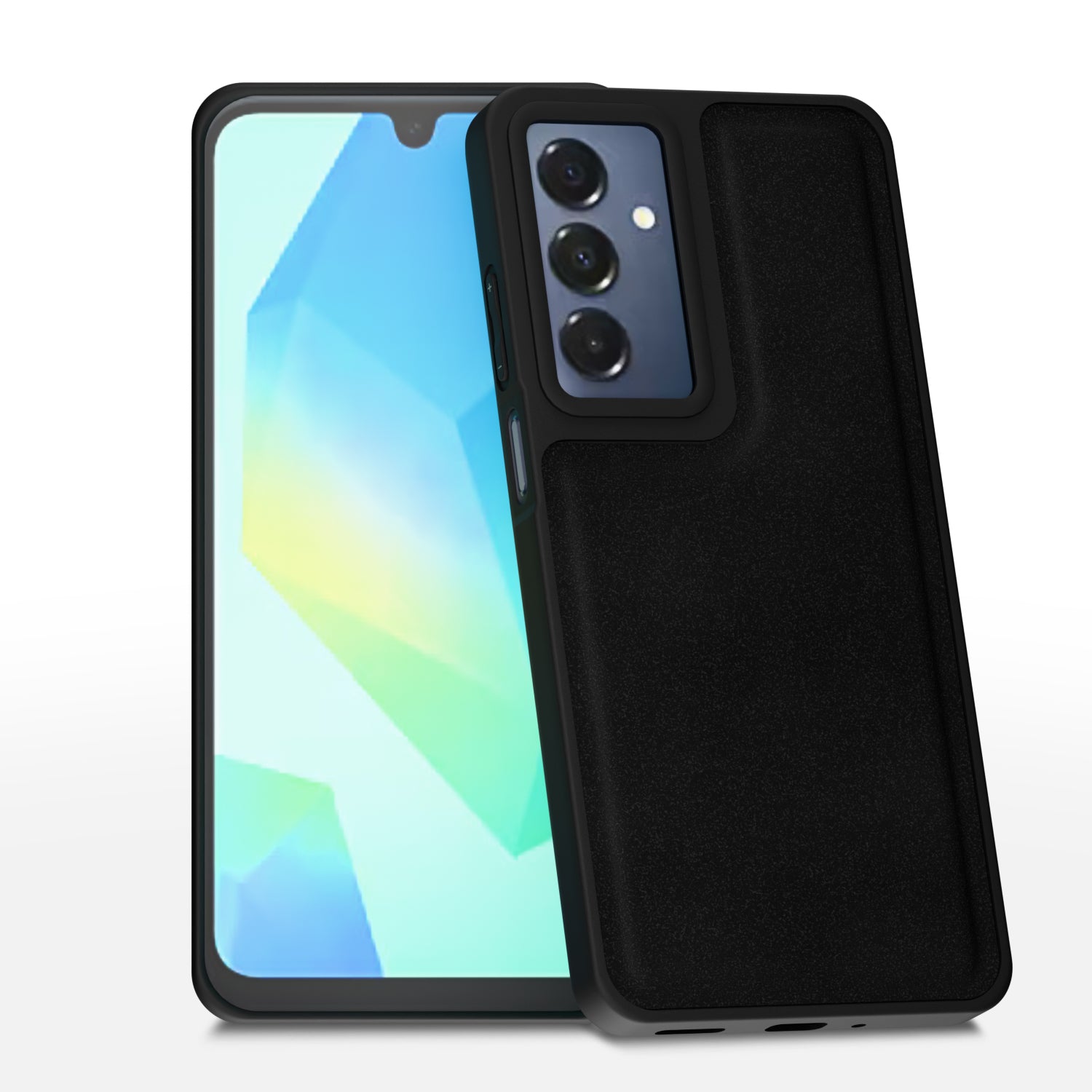Samsung Galaxy A16 5G Premium Leather Back Cover by Pikkme - Black