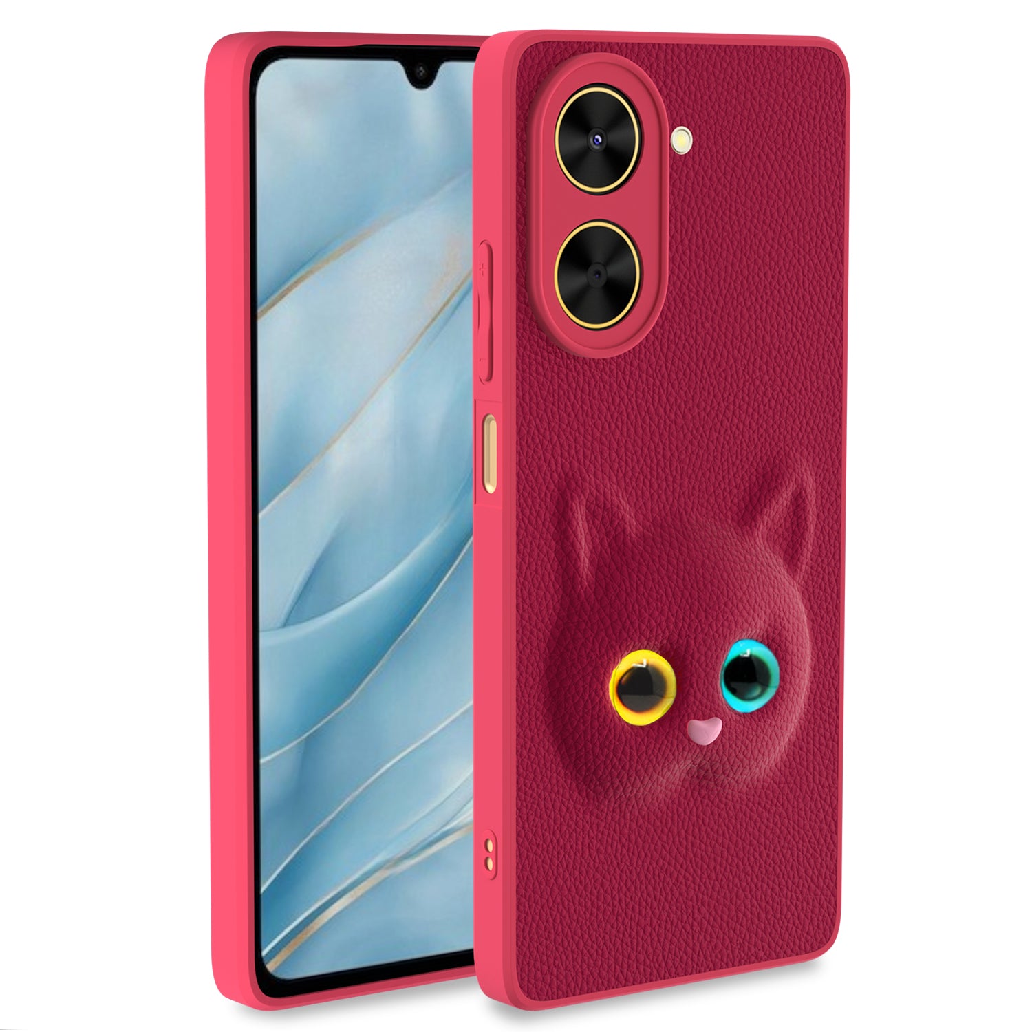 Pikkme Poco C71 / Redmi A5 Kitty Back Cover (Pink)