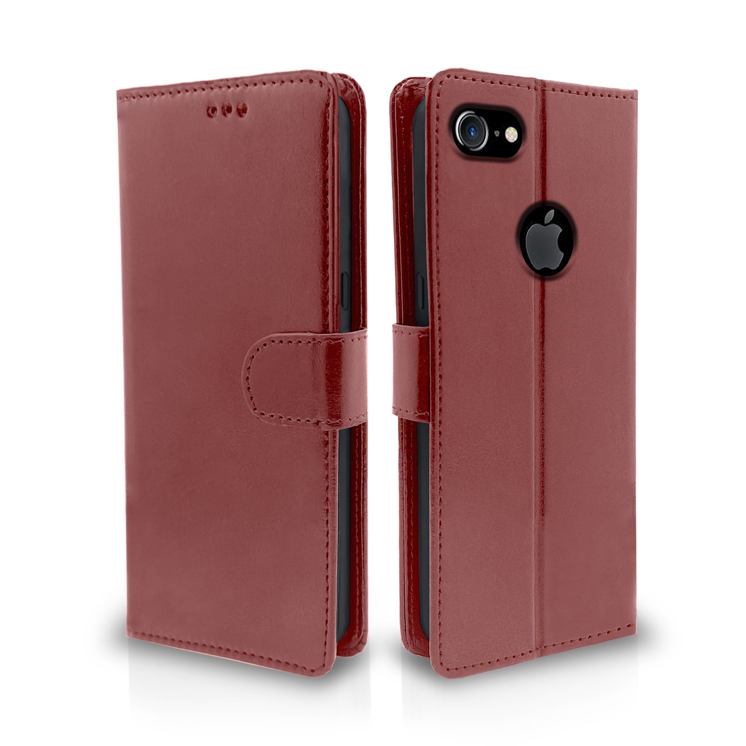 Pikkme iPhone 7/8 Vintage Flip Cover  | Brown