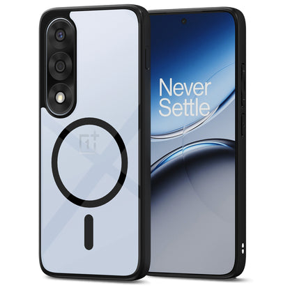 Pikkme OnePlus Nord 5 5G Eagle 2 Mag-Safe Shockproof Hard Transparent Back Cover (Black)