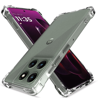 Pikkme Motorola Moto Edge 60 Pro 5G PC + TPU Crystal Clear Back Cover (Transparent)