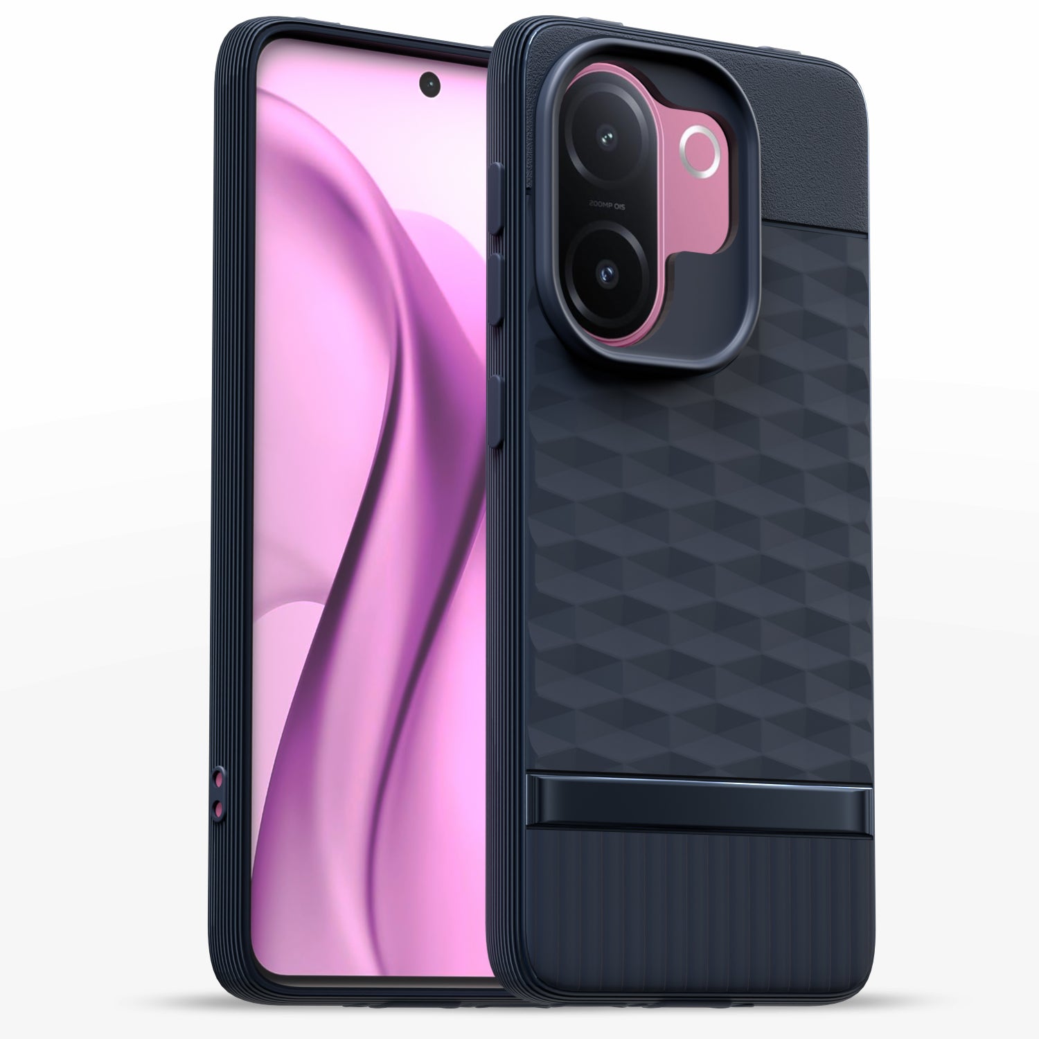 Pikkme Vivo V60e 5G Shockproof Soft Flexible Gencase Back cover  - Blue