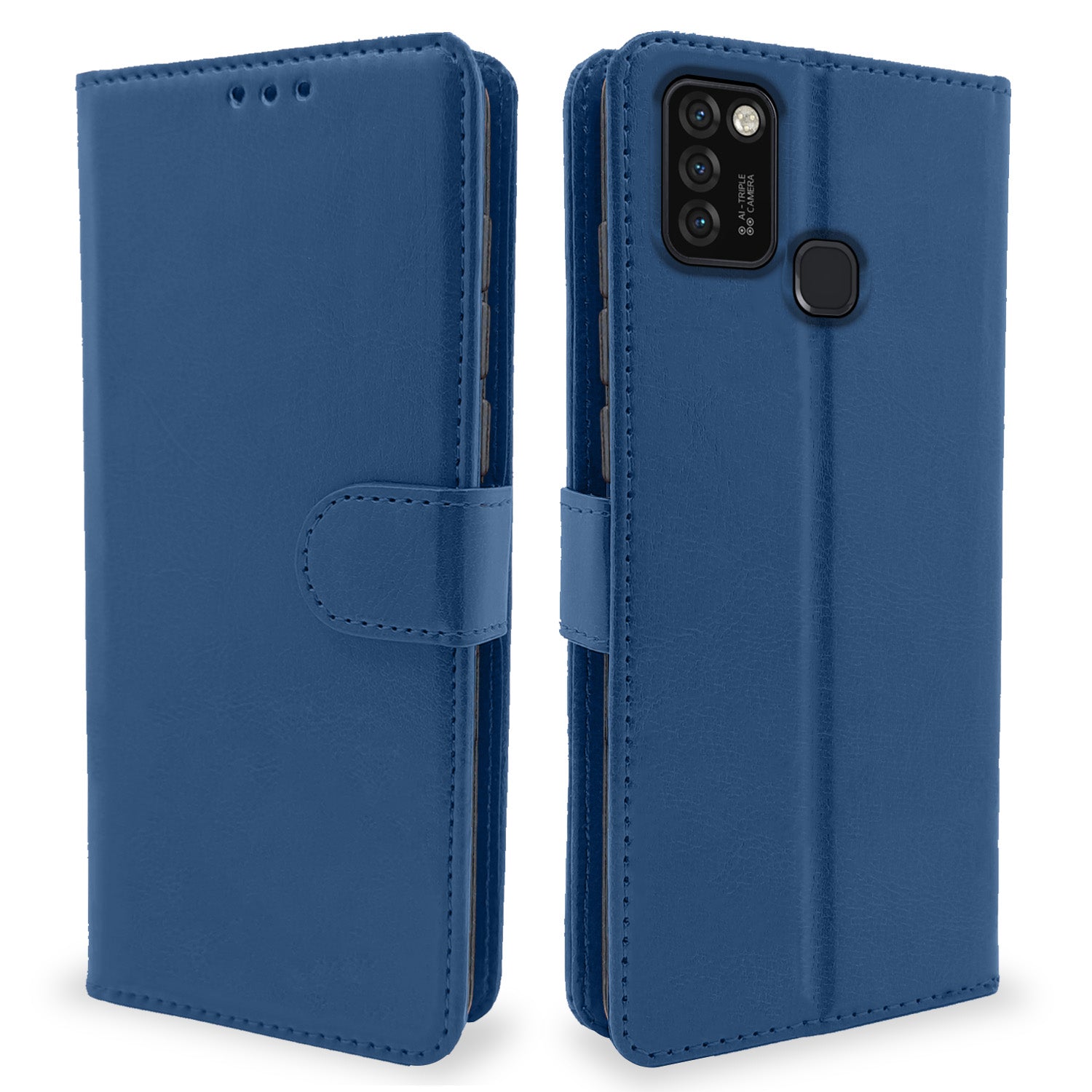 Pikkme Infinix Smart 5 Vintage Flip Cover  | Blue