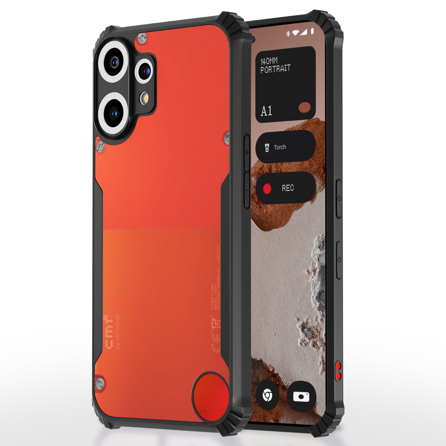 Pikkme CMF Phone 2 Pro 5G Eagle Crystal Clear Transparent Back Cover (Black)
