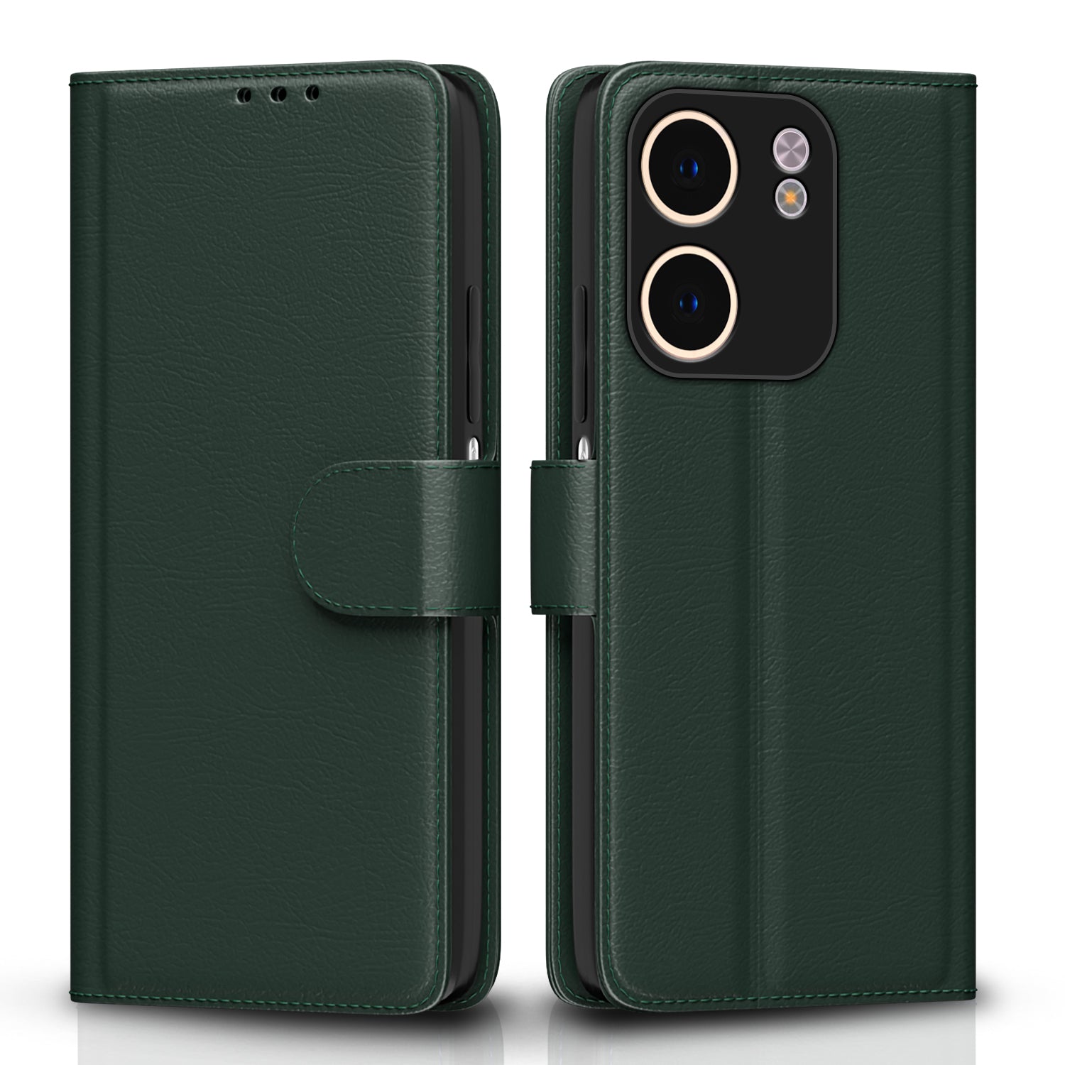 Pikkme Oppo A5x Vintage Flip Cover (Green)