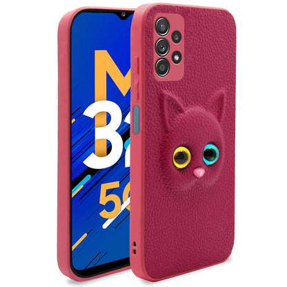  Samsung Galaxy M32 5g Kitty Back Cover  -Pink