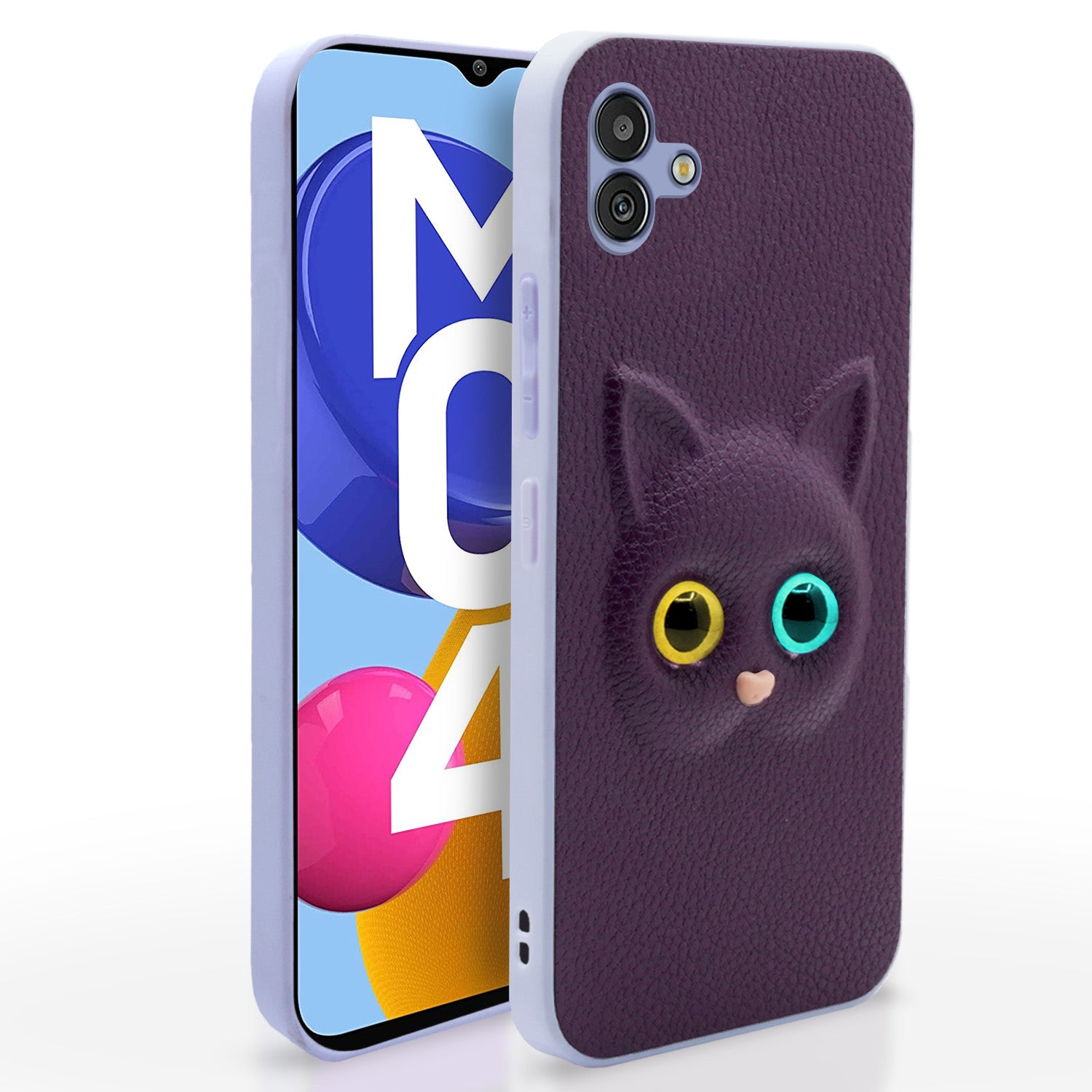  Samsung Galaxy M04 Kitty Back Cover -Purple