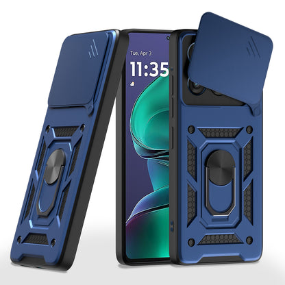 Pikkme Motorola Moto edge 60 Stylus 5G D10 Tough Armor Back Cover (Blue)