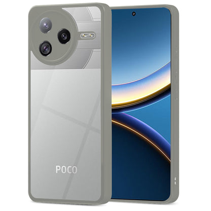 Pikkme Poco F7 Pro 5G Eagle 2 Shockproof Sleek Hybrid Armor Back Cover (Grey)