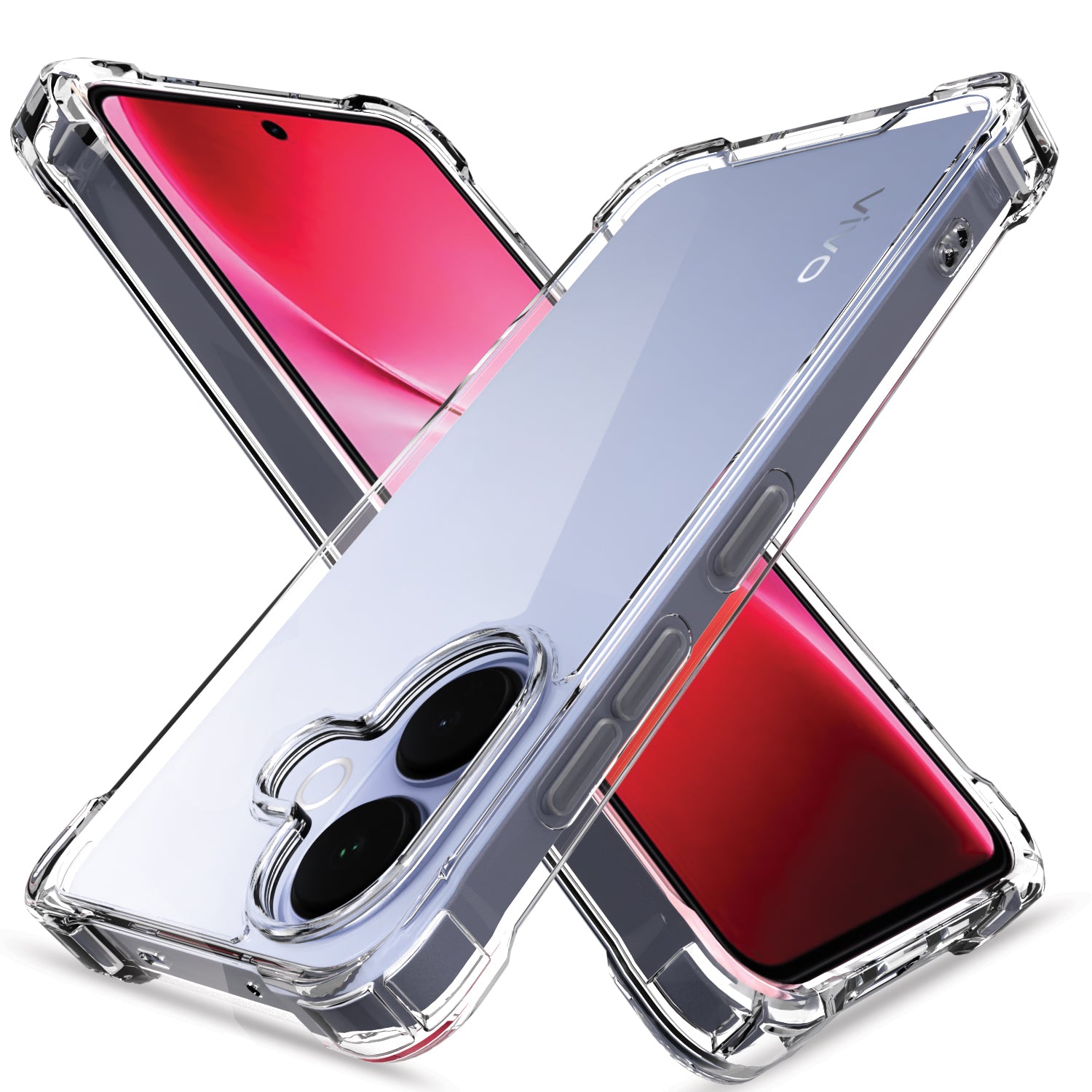 Pikkme Vivo V60 Lite 5G Mag-Safe Shockproof PC + TPU Back Cover 