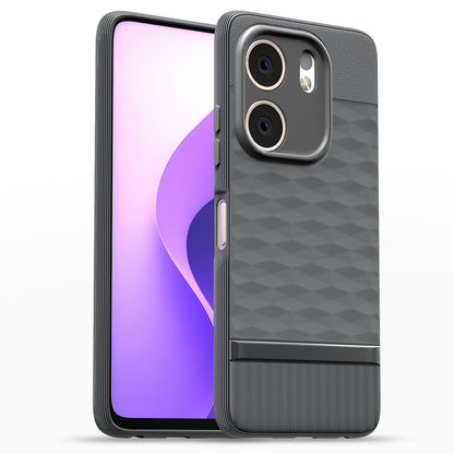 Pikkme Oppo A5x Shockproof Soft Flexible Gencase Back Cover (Grey)