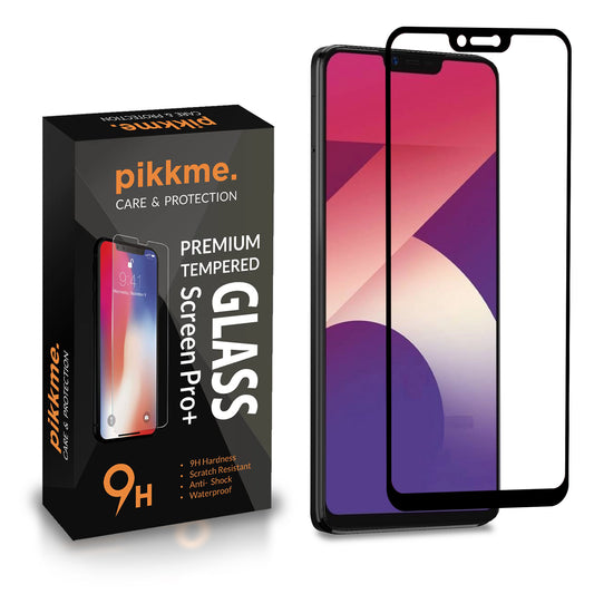 Pikkme Oppo A3s Tempered Glass Screen Protector Edge To Edge Coverage With Easy Installation Kit