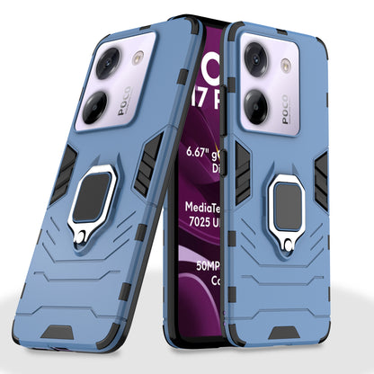 Pikkme Poco M7 Pro 5G D5 Tough Armor Back Cover  - Blue