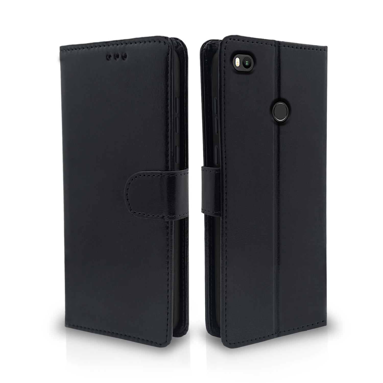 Pikkme Mi Max 2 Vintage Flip Cover  | Black