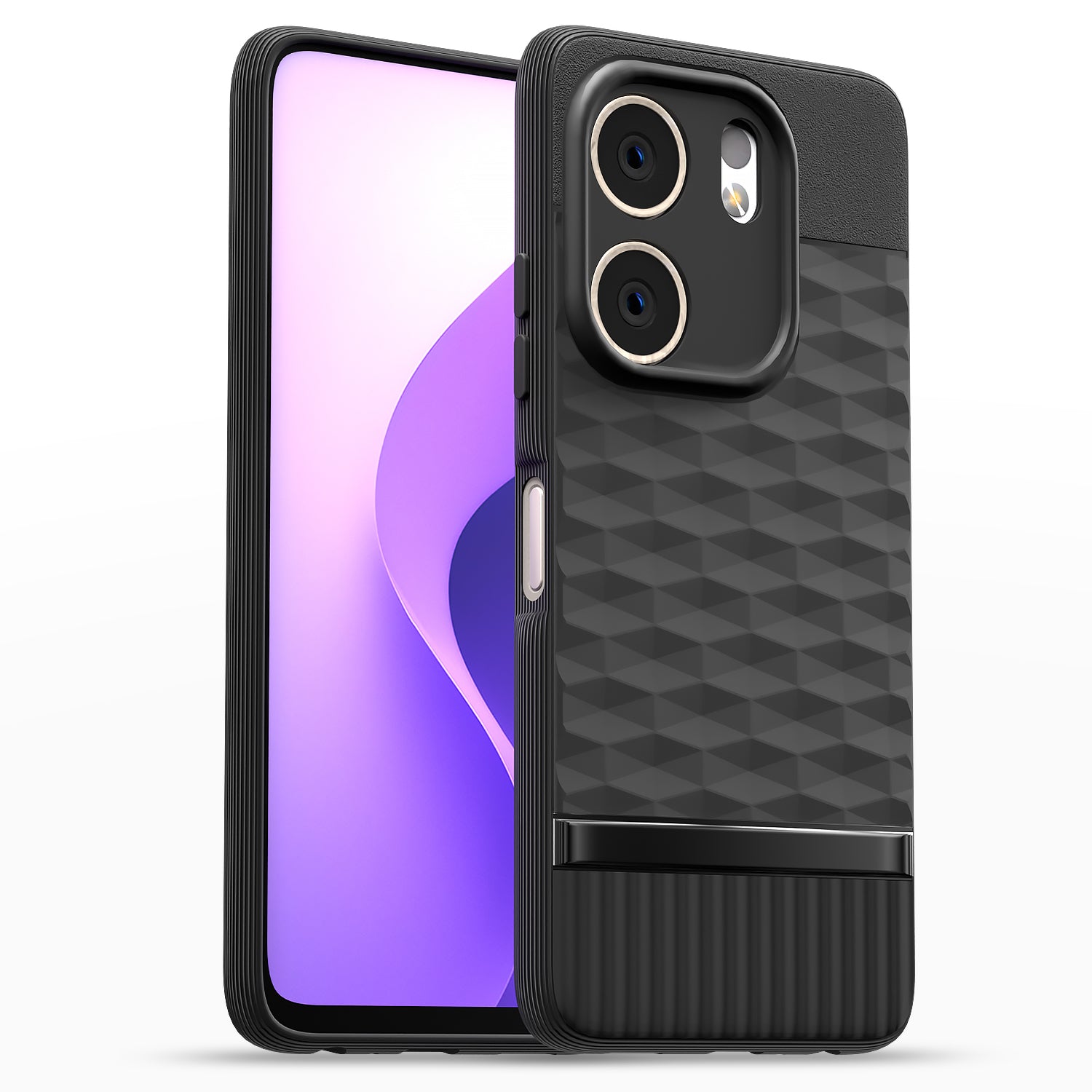 Pikkme Oppo A5x Shockproof Soft Flexible Gencase Back Cover (Black)