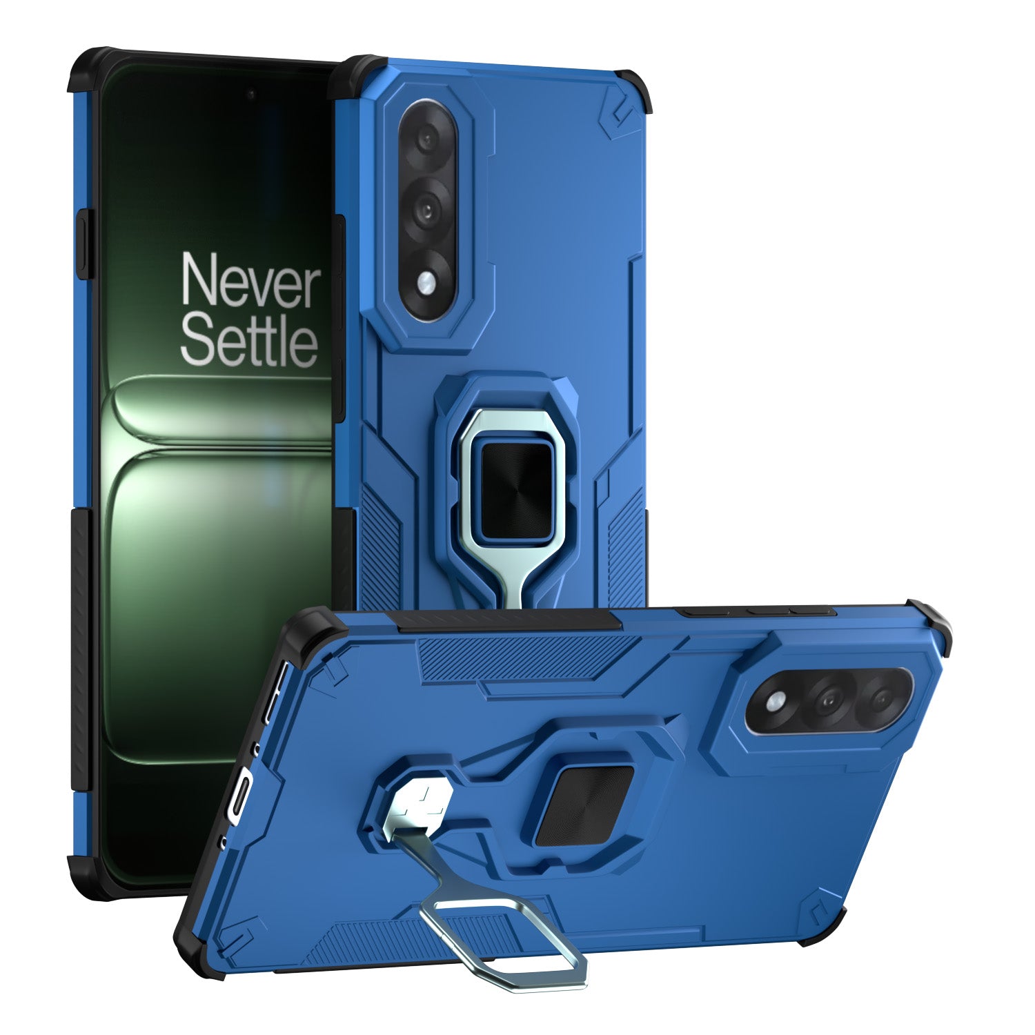 OnePlus Nord 5 5G D15 Tough Armor mobile back cover in blue by Pikkme