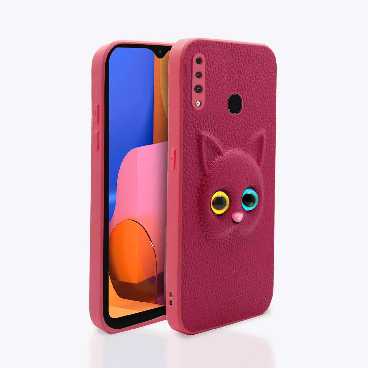  Samsung Galaxy A20s Kitty Back Cover -Pink
