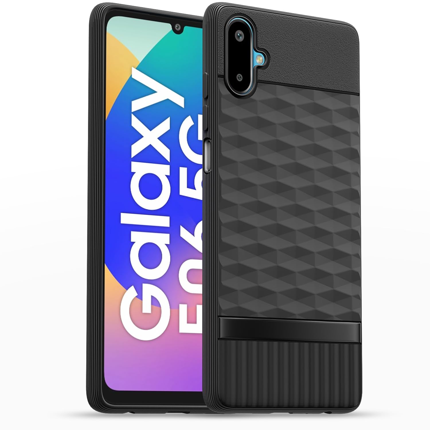 Pikkme Samsung Galaxy F06 5G / Samsung Galaxy M06 5G Shockproof Soft Flexible Gencase Back Cover (Black)