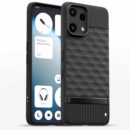 Pikkme Nothing Phone 3a Lite 5G Shockproof Soft Flexible Gencase Back cover  - Black