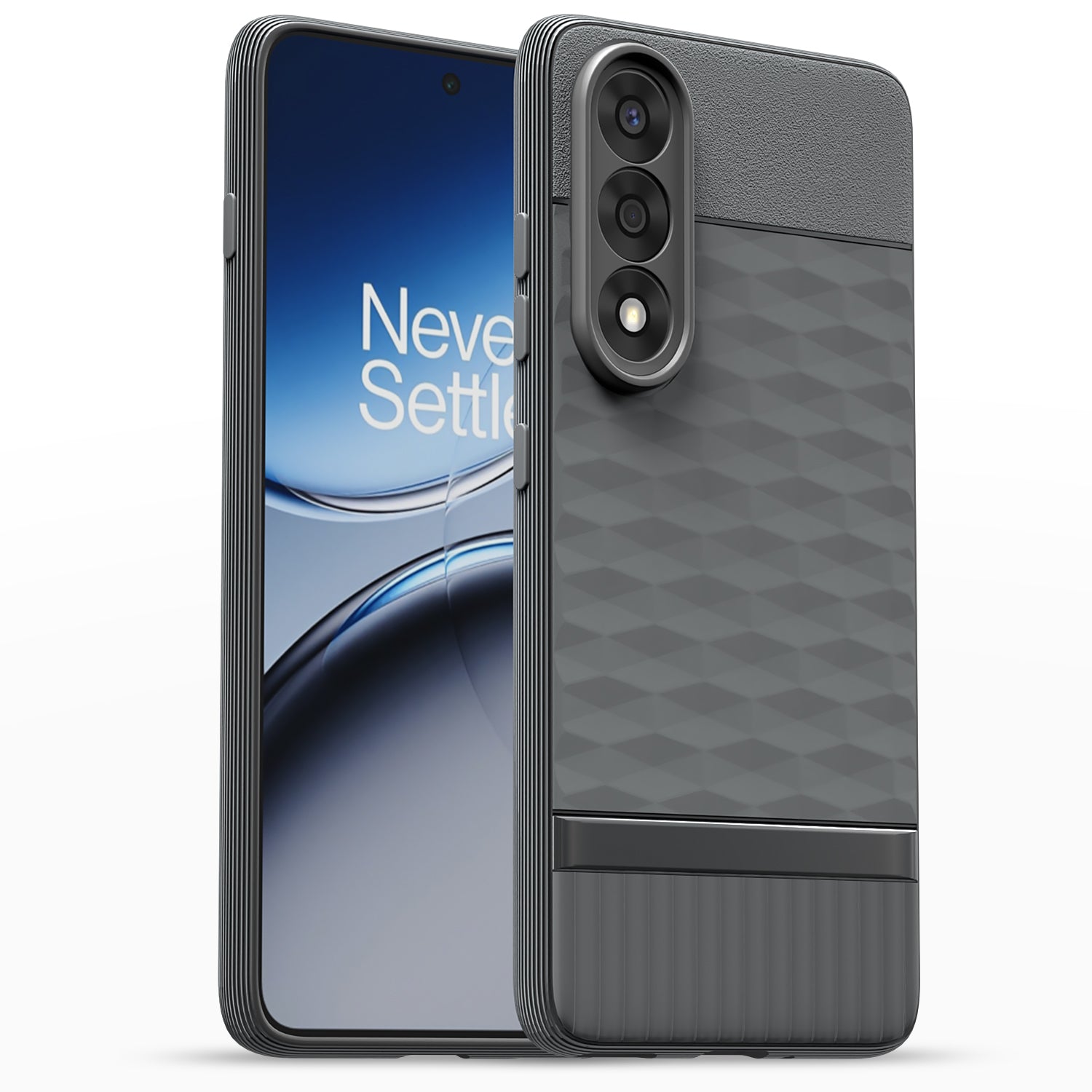 Pikkme OnePlus Nord 5 5G Shockproof Soft Flexible Gencase Back Cover (Grey)