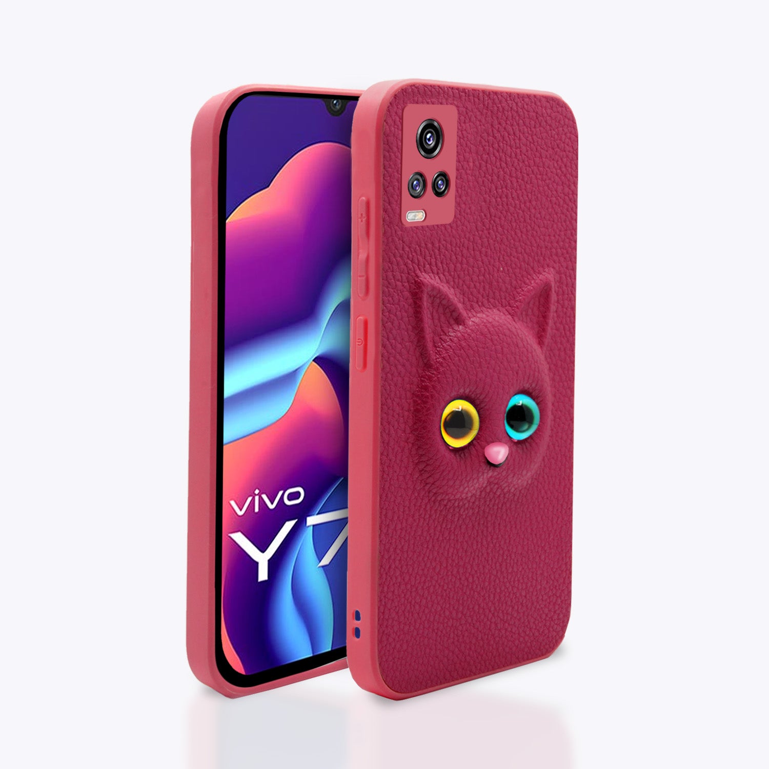 Vivo Y73 Vivo Y73 Kitty Back Cover -Pink