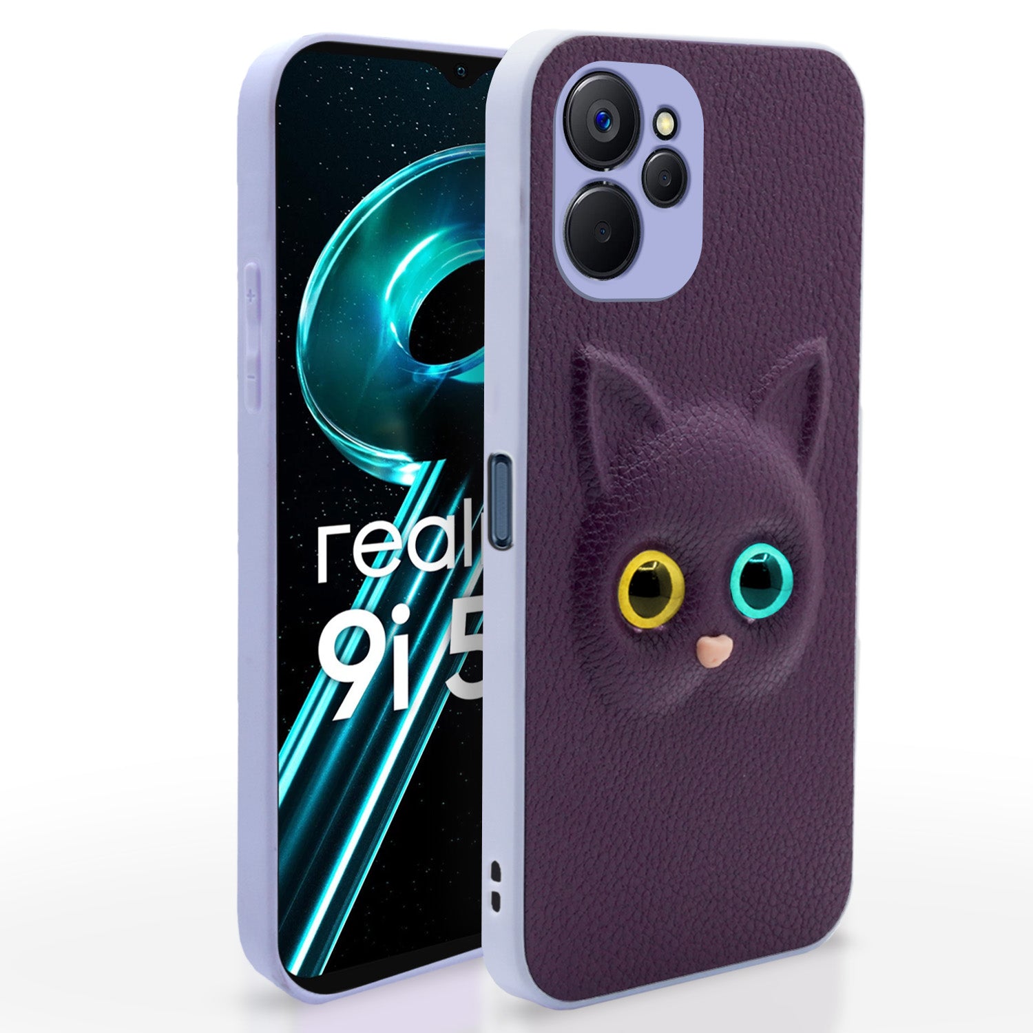  Realme 9i 5G Kitty Back Cover -Purple