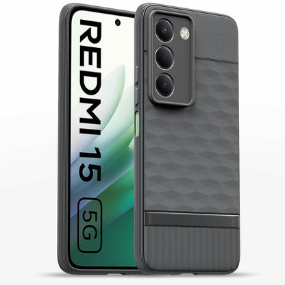 Pikkme grey Gencase mobile cover for Redmi 15 5G
