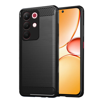 Pikkme Realme 15x 5G / C85 5G Hybrid Carbon Fiber Back Cover  - Black