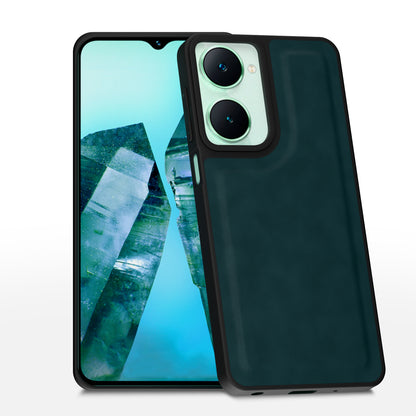 iQOO Z9 Lite 5G | Vivo T3 Lite 5G | Vivo Y18 | Y18e | Y03 Premium Leather Back Cover by Pikkme - Green  