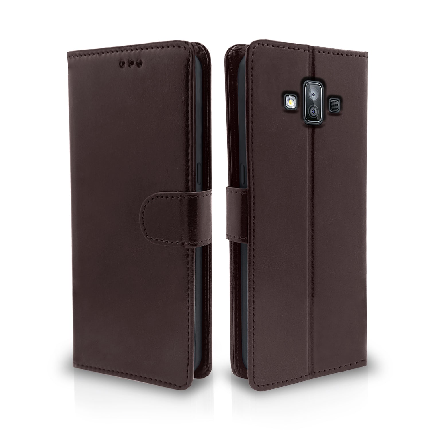Pikkme Samsung Galaxy J7 duo coffee Vintage Flip Cover